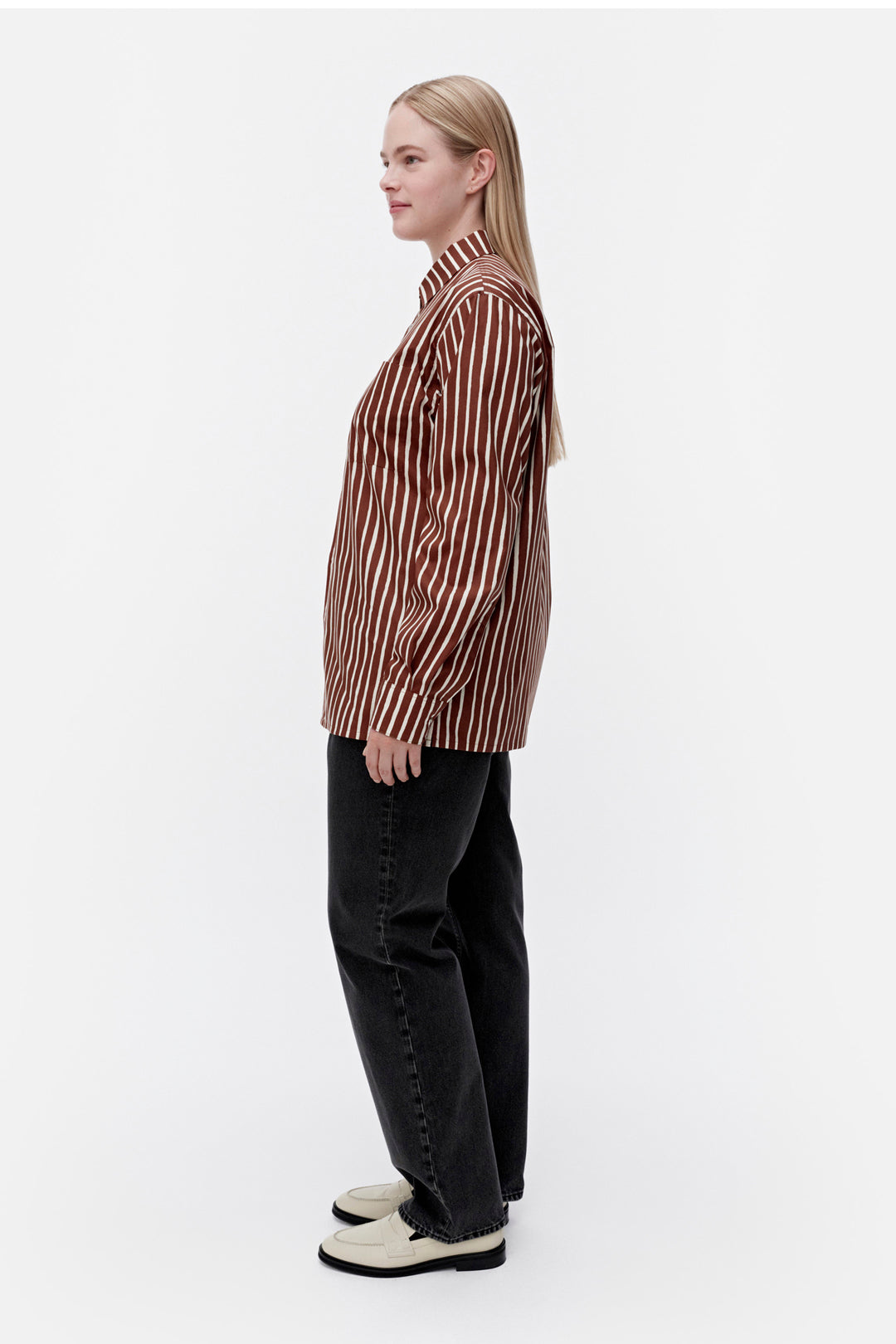 Marimekko Jokapoika Brown/Off White Shirt – Nordic Labels