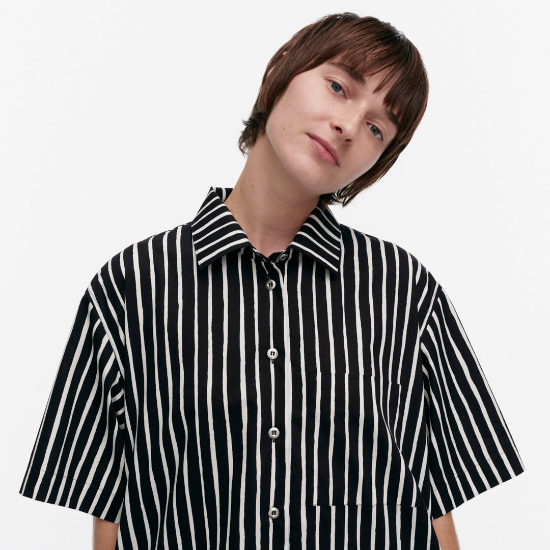 ¨Jokapoika.marimekko.Made in Estonia Marimekko Jokapoika Brown/Off White Shirt – Nordic Labels