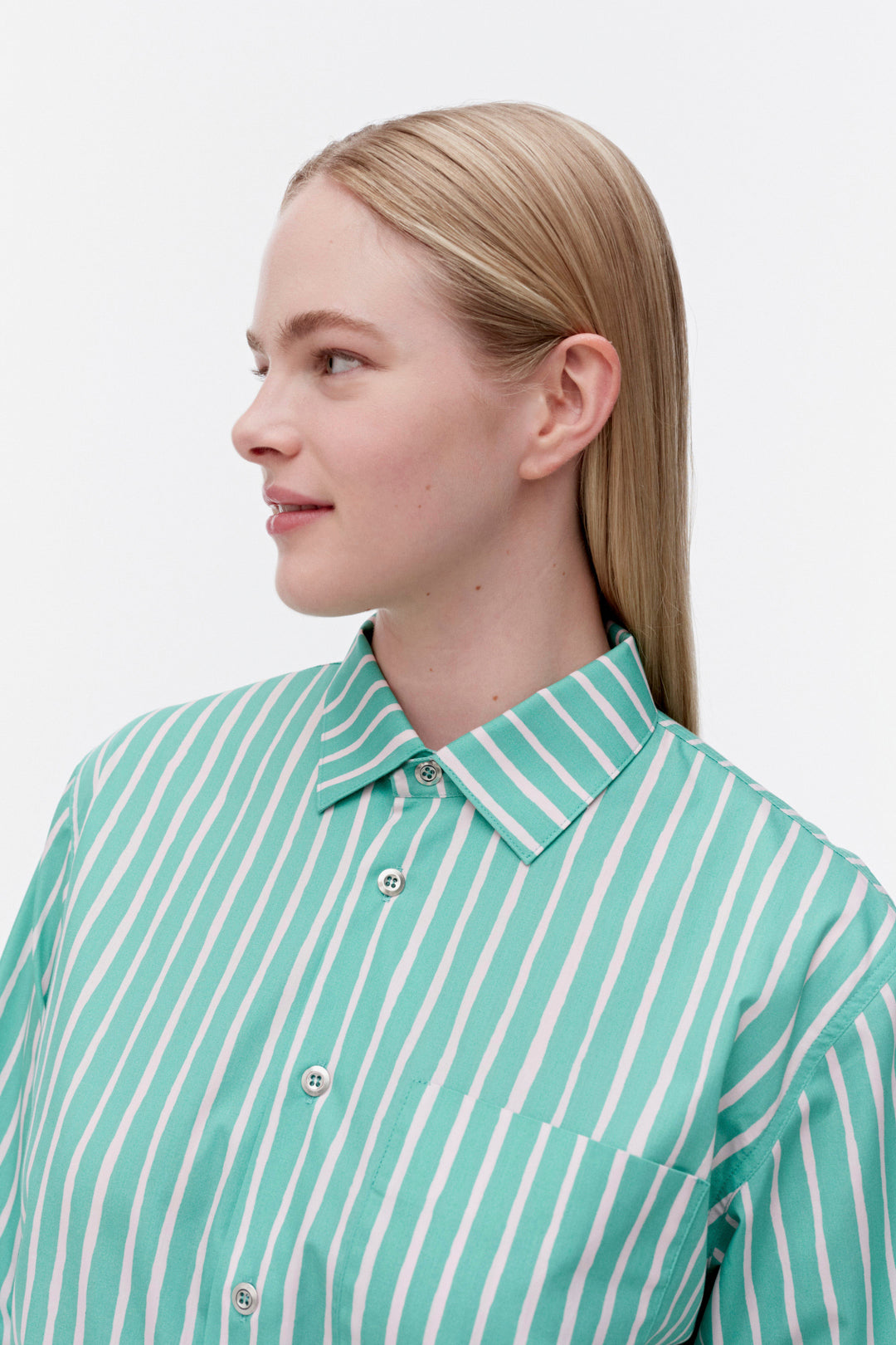 Marimekko Jokapoika Mint Green/Light Pink Shirt – Nordic Labels