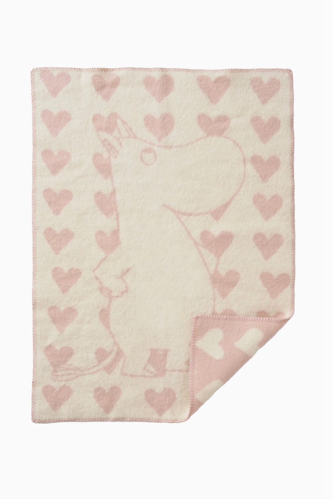Klippan Moomin Heart Wool Blanket