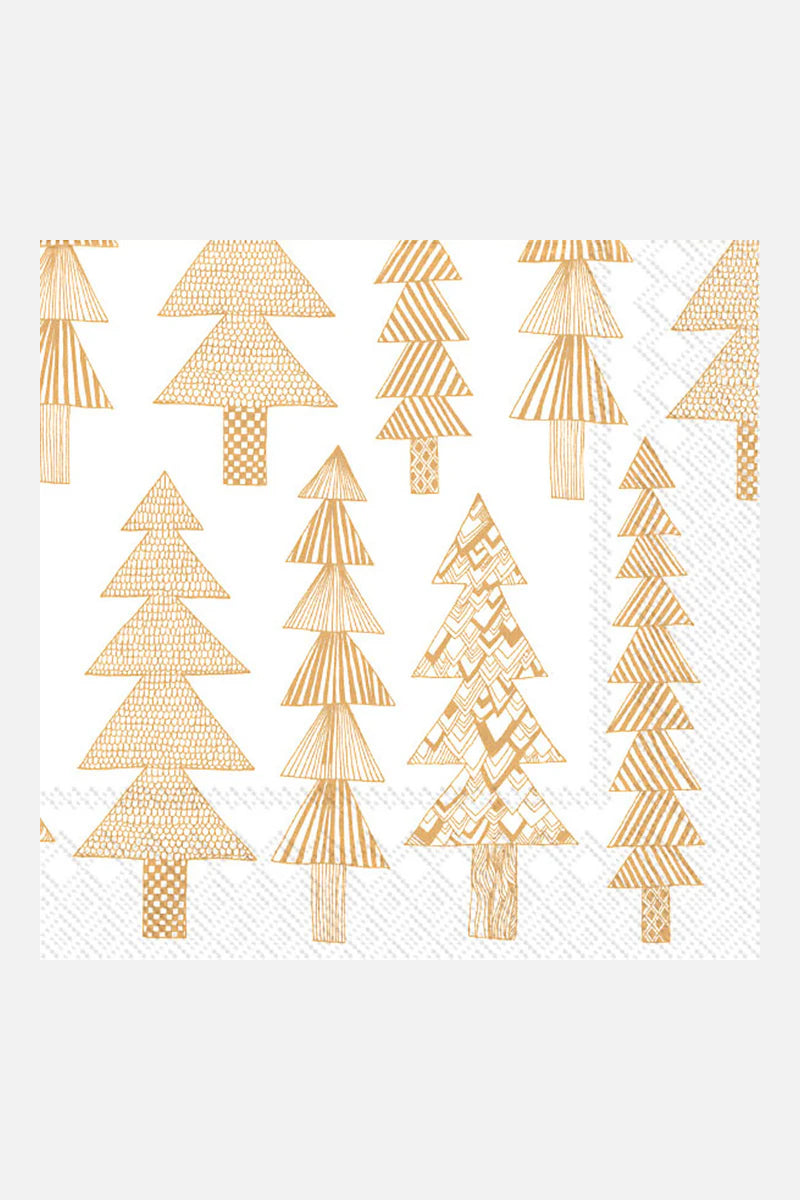 Marimekko Kuusikossa Gold Cocktail Napkins