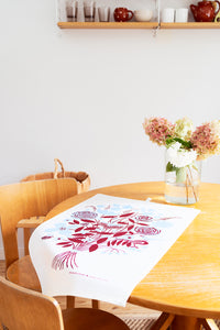 Kauniste Finland Lämpö Red Tea Towel