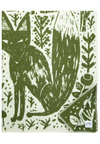 Lapuan Kankurit Metsikkö Olive Wool Blanket