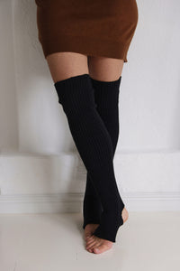 Piironki Helsinki Merino Wool Leg Warmers Black