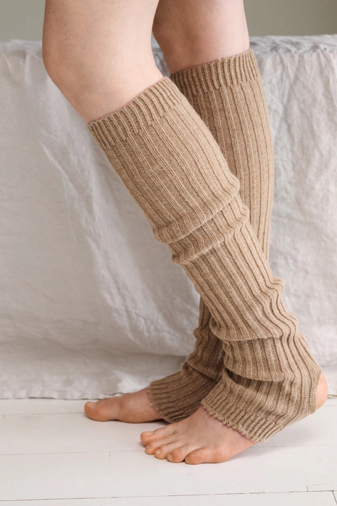 Moshi Moshi Mind Legwarmers Taupe Melange