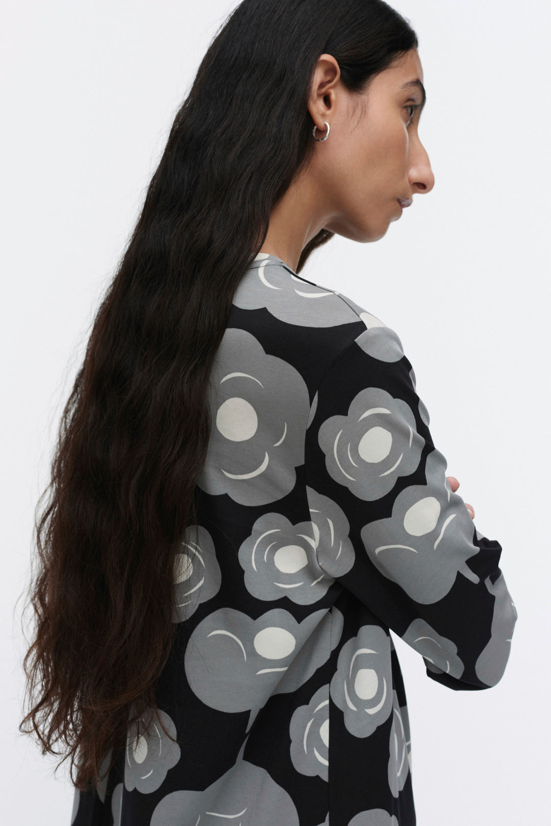 Marimekko Lehtokielo Tumma Jersey Dress