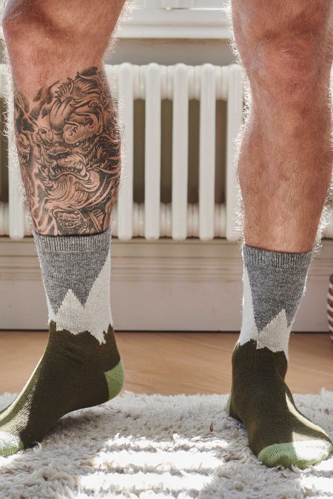 Catherine Tough Men's Lambswool Mountains Ankle Socks