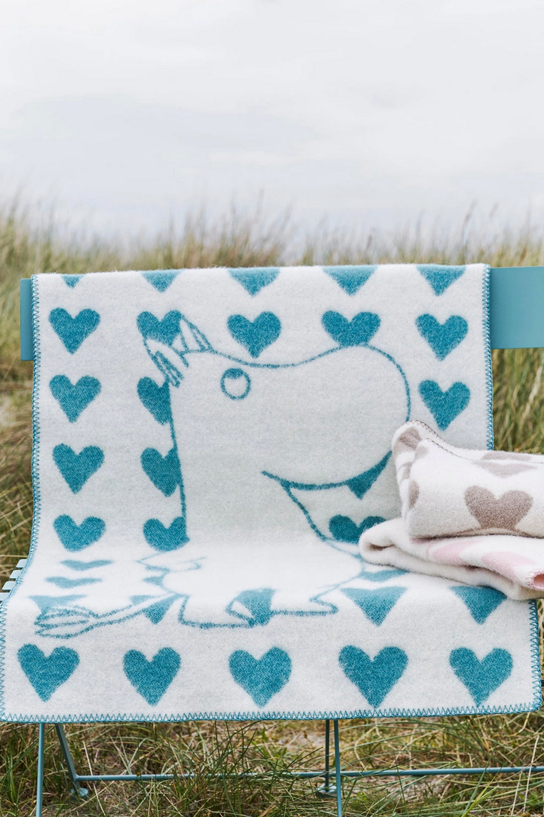 Klippan Moomin Heart Wool Blanket