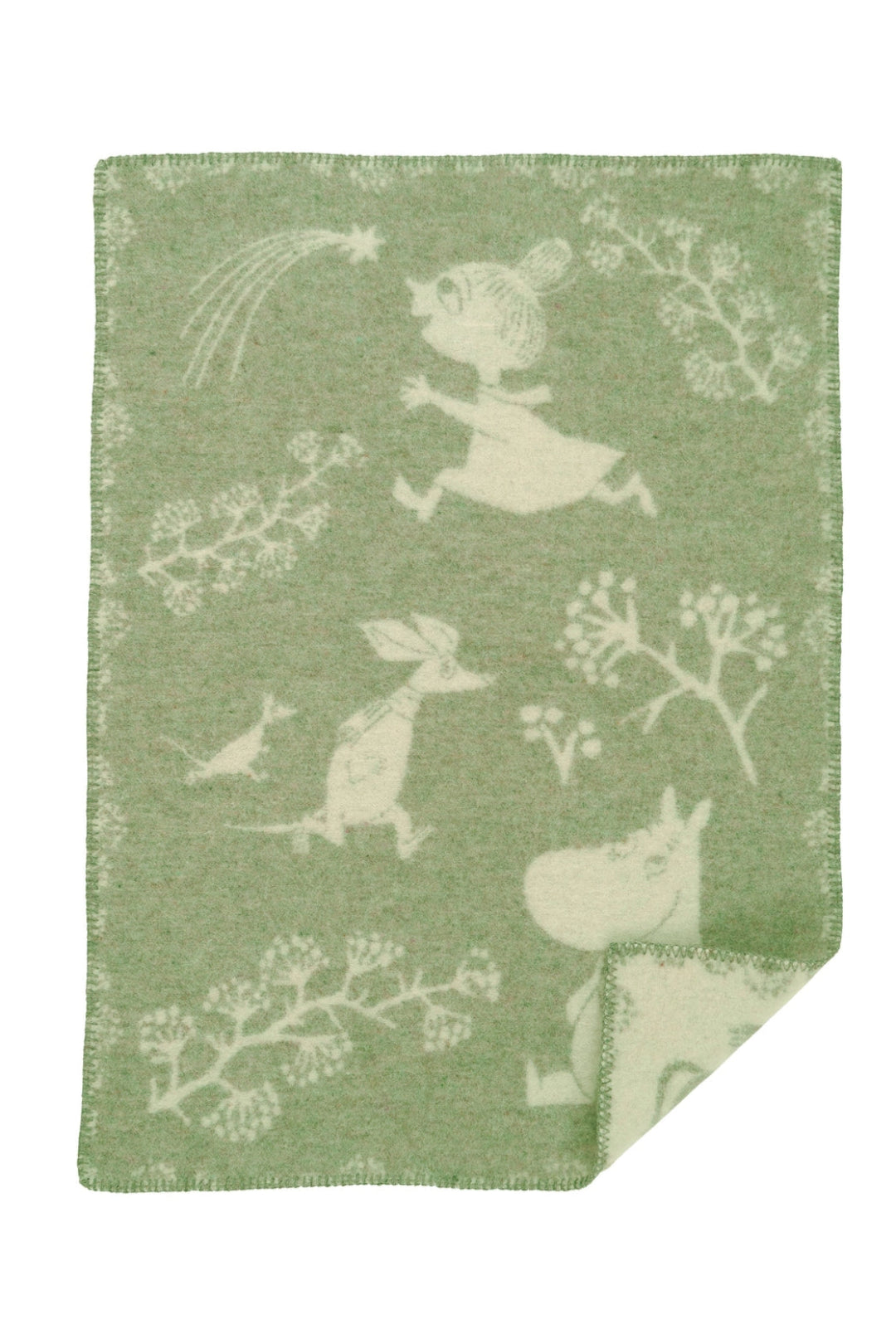 Klippan Moomin Green Winterland Blanket