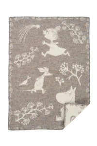 Klippan Moomin Grey Winterland Blanket
