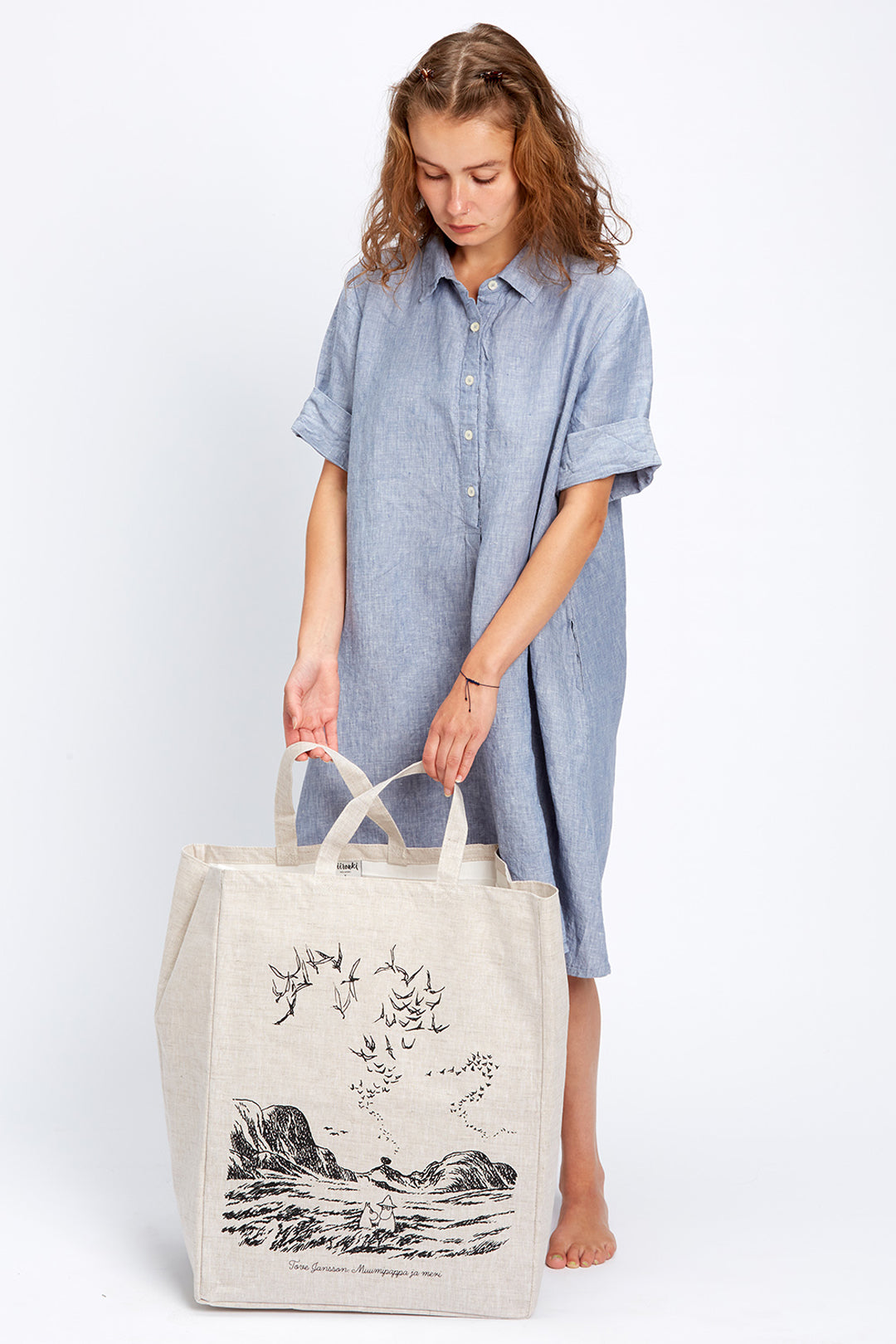 Piironki Helsinki Moomin Linen Laundry Bag