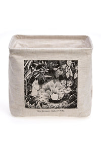 Piironki Helsinki Moomin Linen Storage Basket Kings Ruby