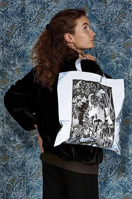 Piironki Helsinki Reflective Moomin Magic Tote Bag