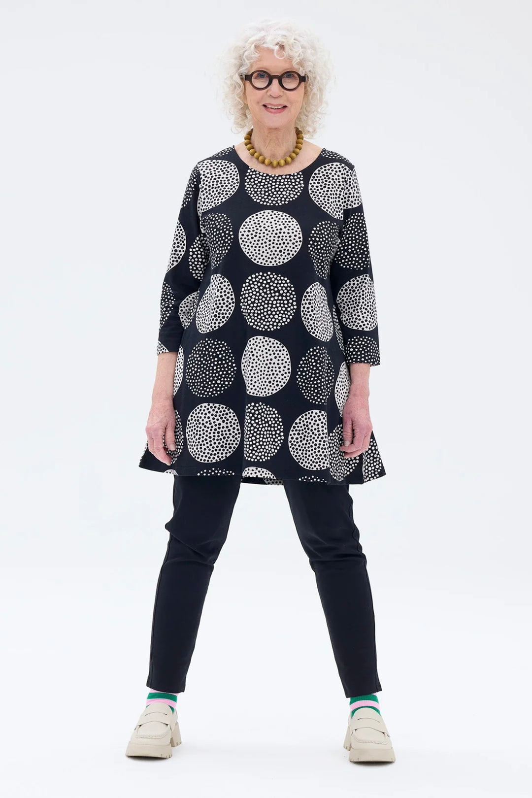 Ratia Pisara Tunic Lumipallo Black/Clay