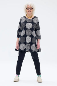 Ratia Pisara Tunic Lumipallo Black/Clay