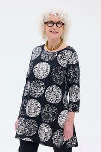 Ratia Pisara Tunic Lumipallo Black/Clay