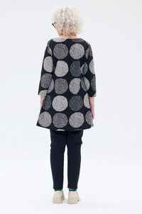 Ratia Pisara Tunic Lumipallo Black/Clay