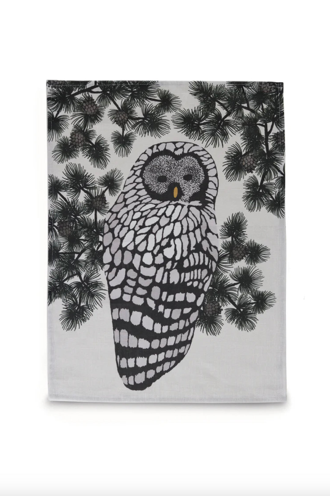 Design Palet Owl Linen Kitchen Towel