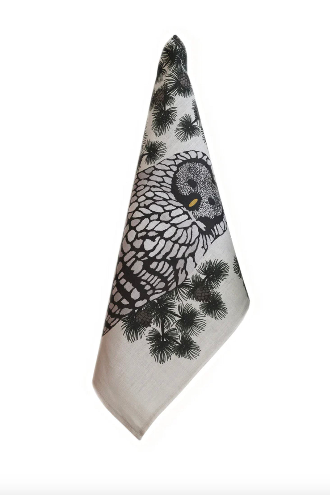 Design Palet Owl Linen Kitchen Towel