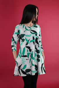 Ratia Pisara Rakastaa Ei Rakasta Green Tunic