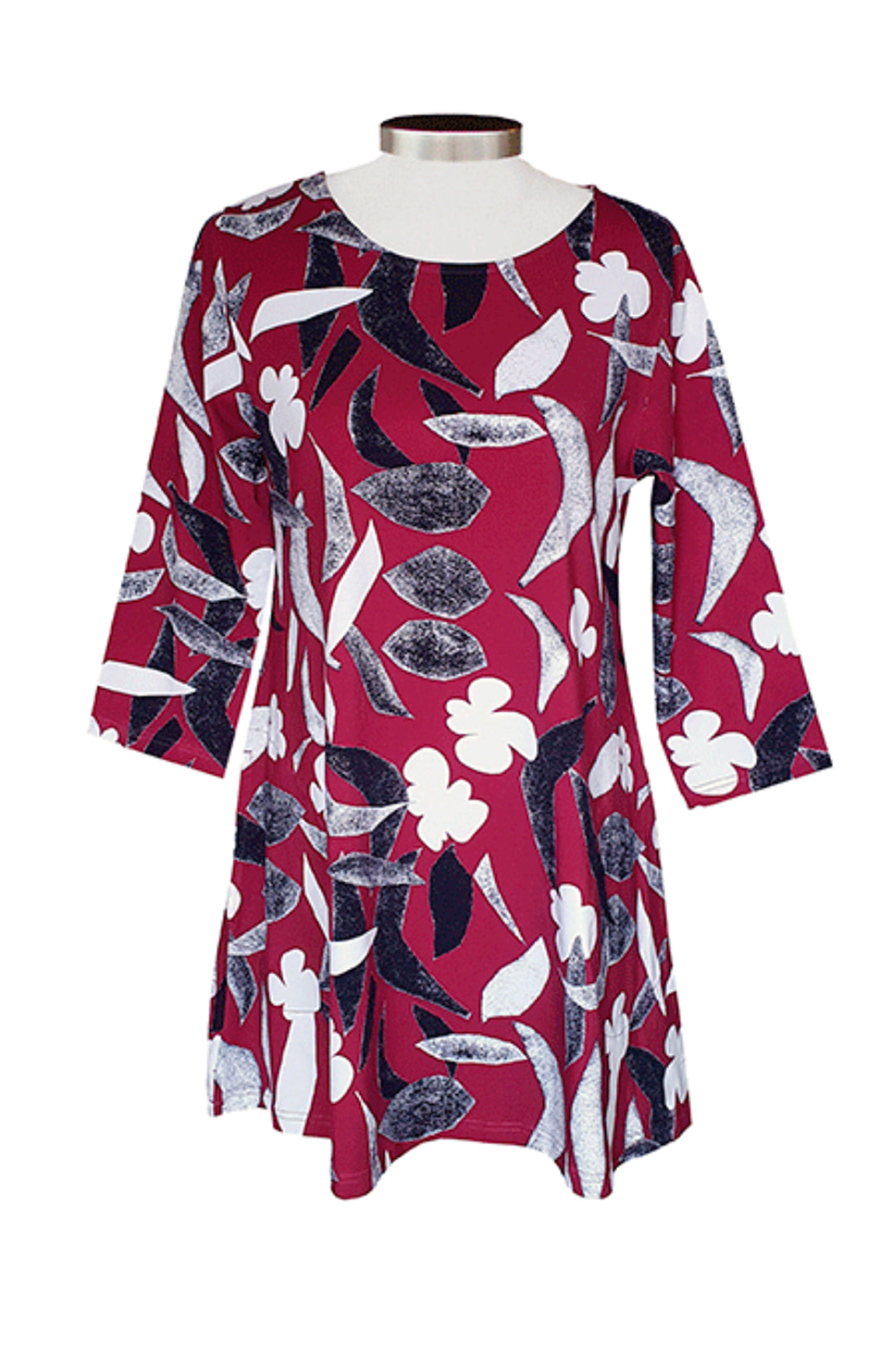 Ratia Pisara Rakastaa Ei Rakasta Wine Red Tunic