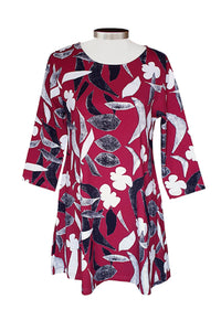 Ratia Pisara Rakastaa Ei Rakasta Wine Red Tunic