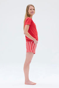 Ratia Veni Short Pajamas Red