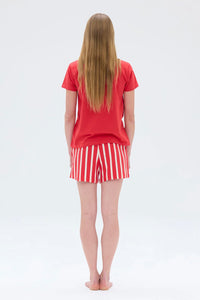 Ratia Veni Short Pajamas Red