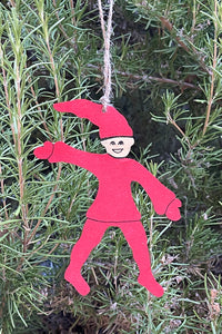 Swedish Wooden Tomte Ornament