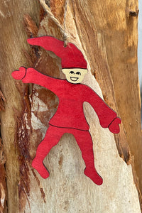 Swedish Wooden Tomte Ornament
