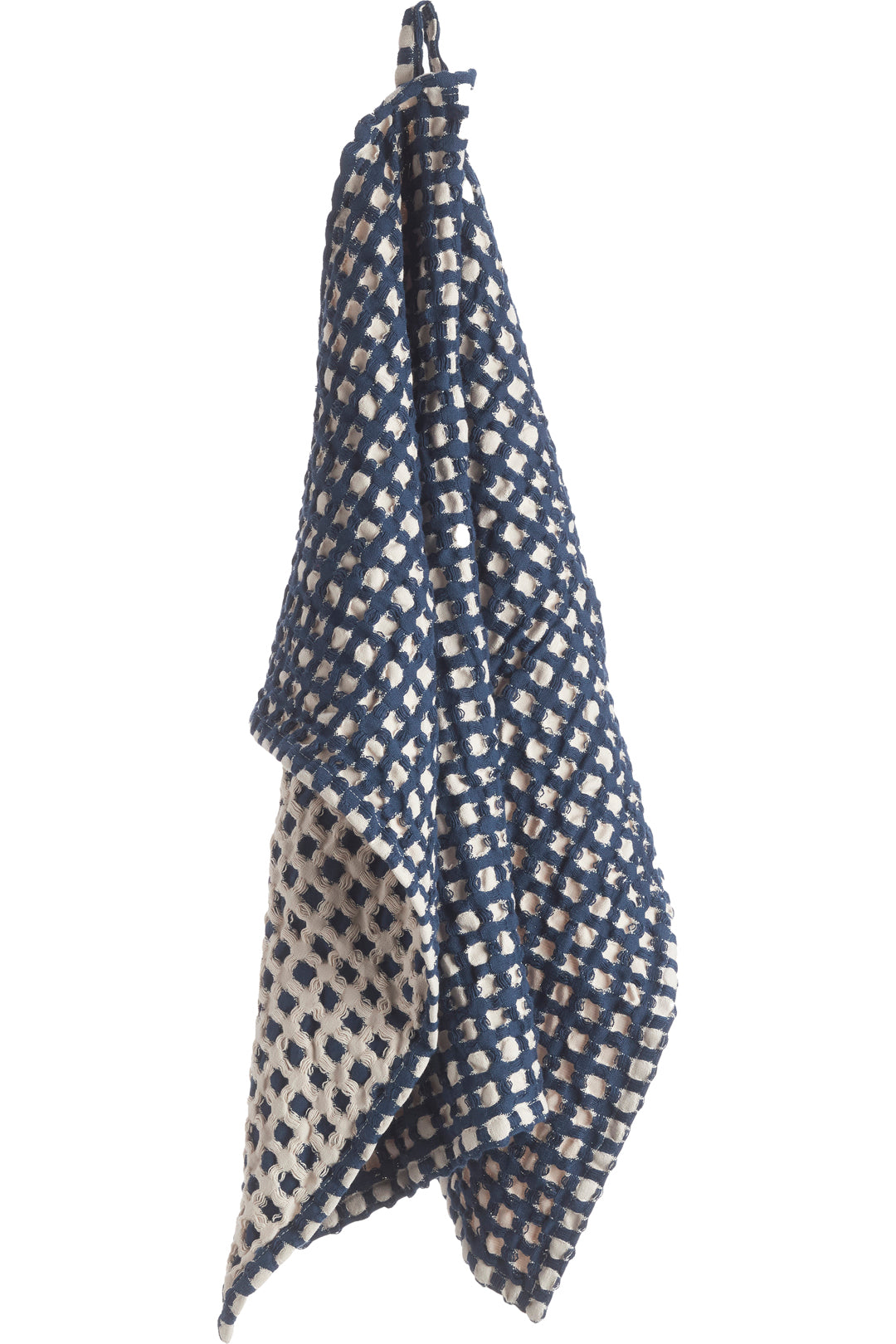 Anno Puro Organic Towels Ruutu Dark Blue/SandBath Towel
