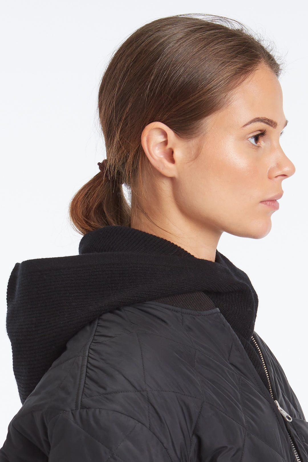 Piironki Helsinki Sanna Cashmere Wool Blend Hood Black