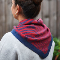 Catherine Tough Women's Lambswool Triangle Scarf Red