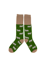 Catherine Tough Women's Lambswool Sheep Boot/Knee Socks