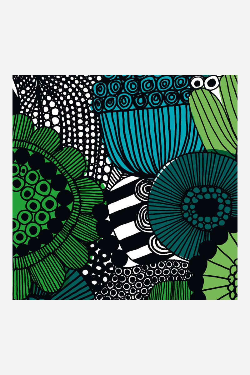 Marimekko Siirtolapuutarha Green/Blue Lunch Napkins