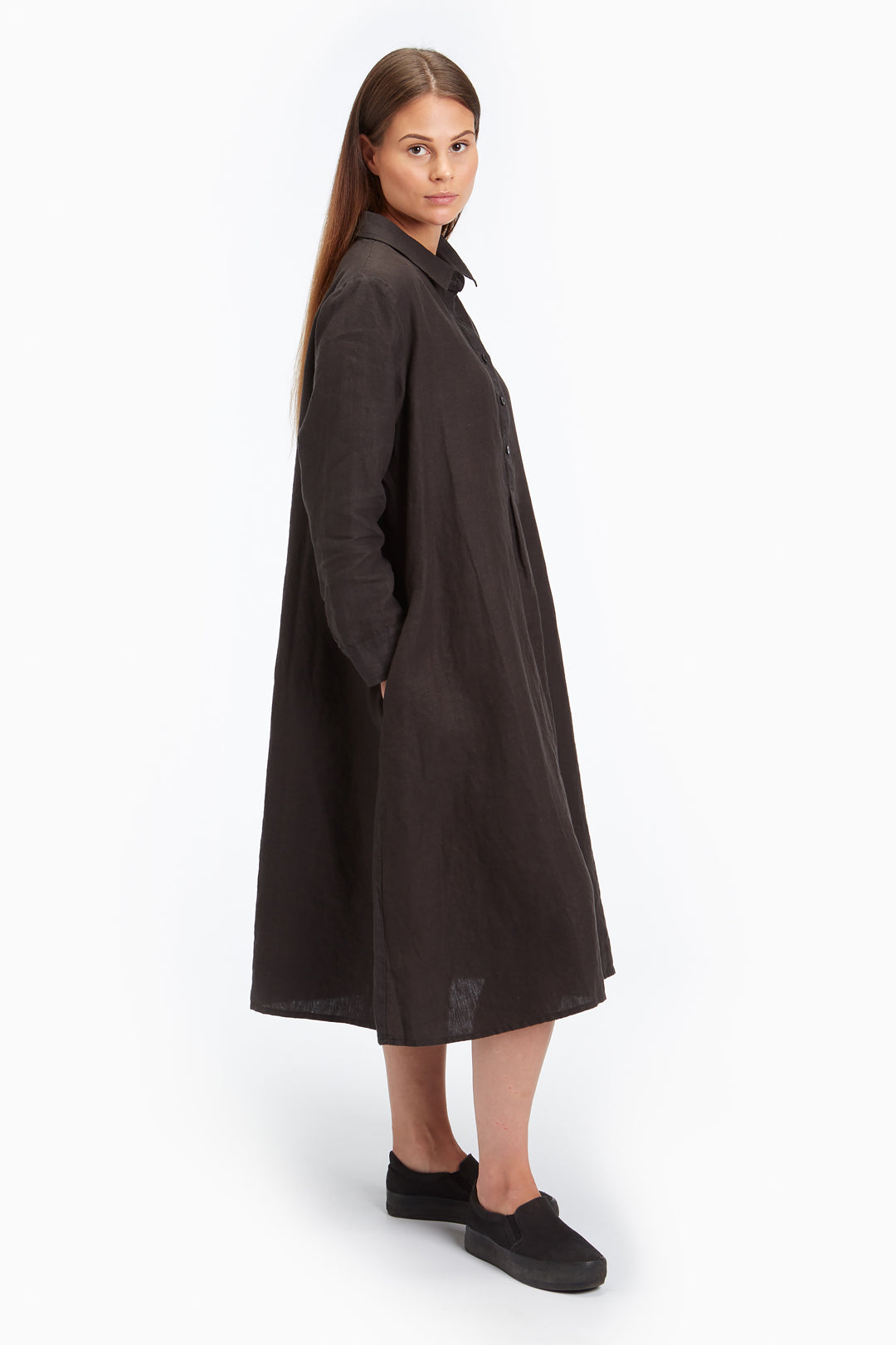 Piironki Helsinki Linen Sofia Black Dress