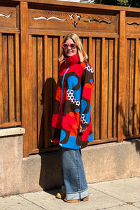 Upcycled A-line Jacket size M/L