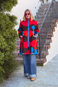 Upcycled A-line Jacket size M/L