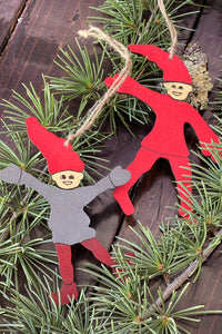 Swedish Wooden Tomte Ornament