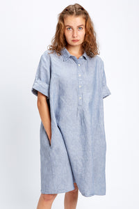 Piironki Helsinki Linen Blue Vilma Dress