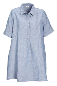 Piironki Helsinki Linen Blue Vilma Dress