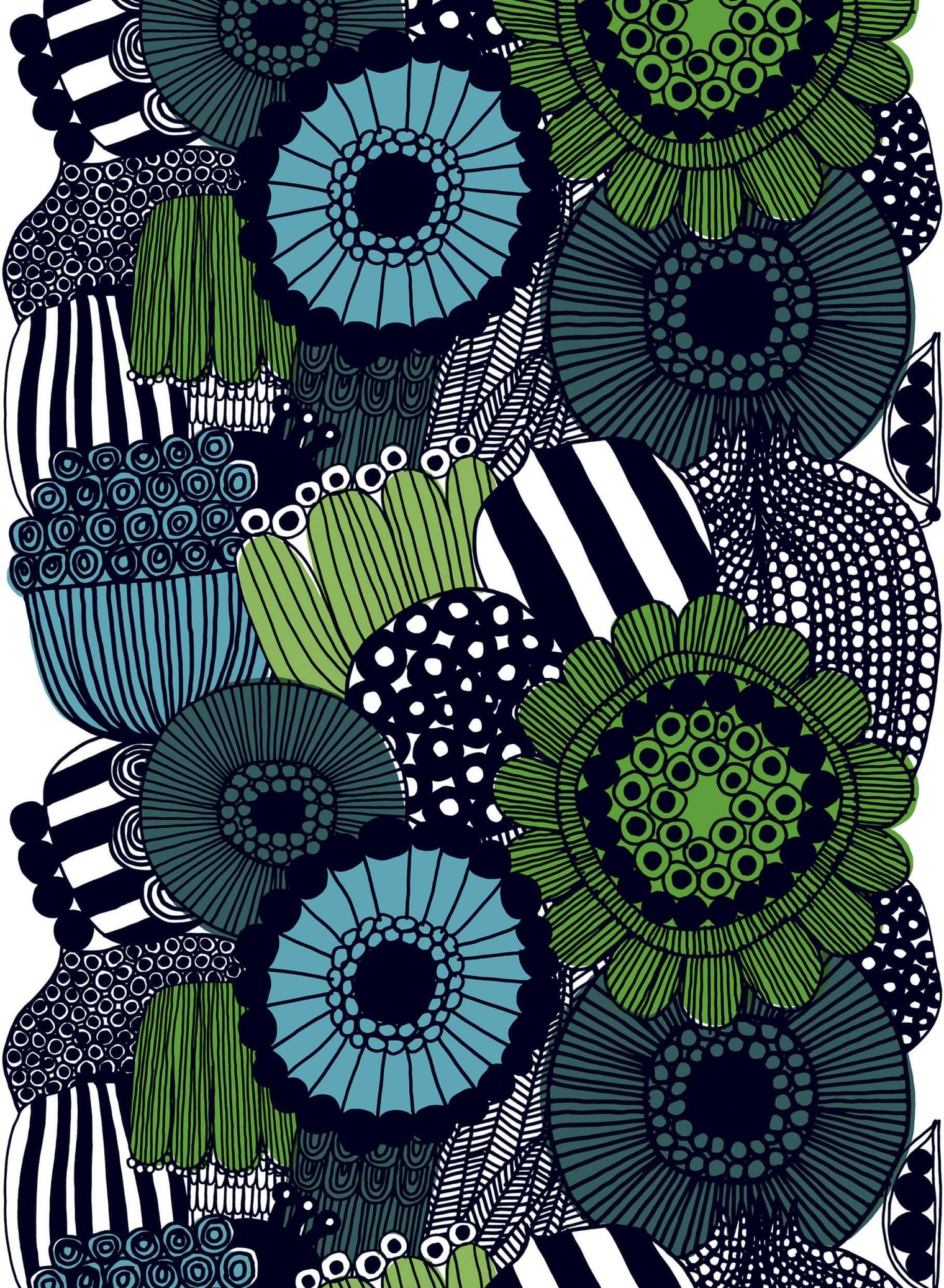 Marimekko Siirtolapuutarha Green Fabric
