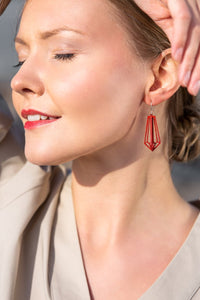 Valona Crystal 3D Red Earrings