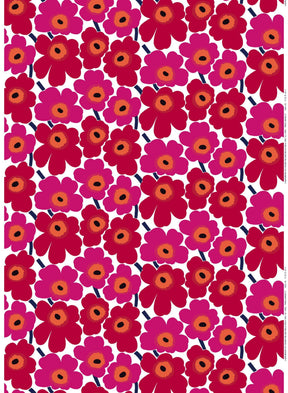 Marimekko Pieni Unikko Red Fabric - Nordic Labels