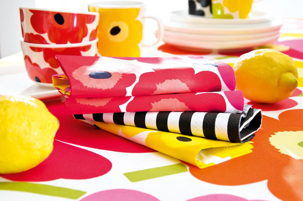 Marimekko Unikko Red Lunch Napkins