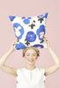 Kauniste Finland Orvokki Blue Pillow Cover 20"x 20" - Nordic Labels