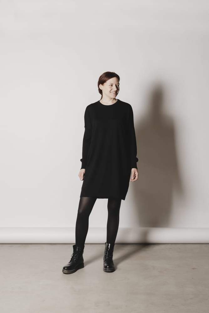 Aarre Merino Wool Tunic Black - Nordic Labels