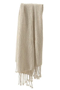 Anno Puro Organic Throw Natural White