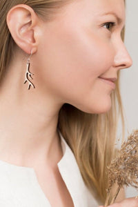 Valona Antler Swing Wood Earrings
