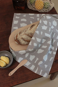 Ratia Tea Towel Block Grey